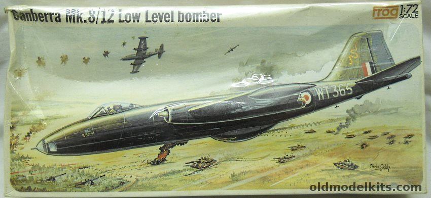 Frog 1/72 Canberra Mk.8 / 12 Low Level Bomber  South African or RAF, F203 plastic model kit